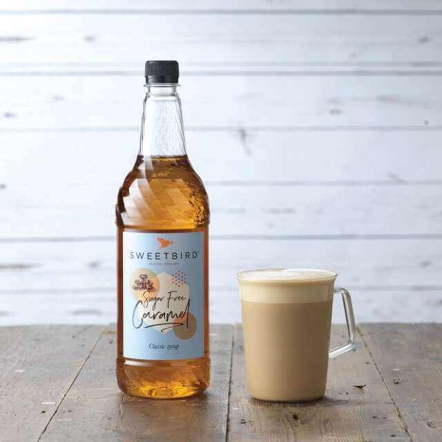 Sweetbird Caramel Sugar Free Syrup - 1 Litre Bottle