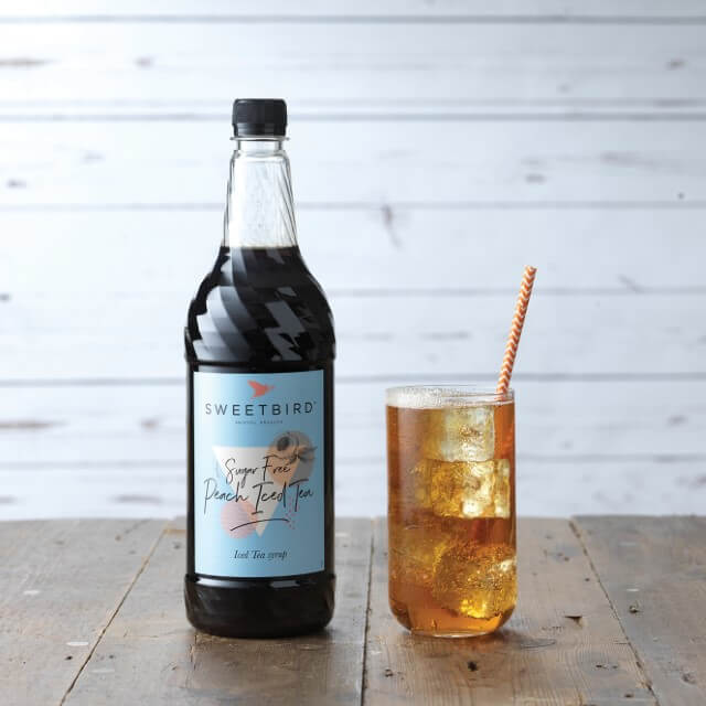 Sweetbird Peach Iced Tea Sugar Free Syrup - 1 Litre Bottle